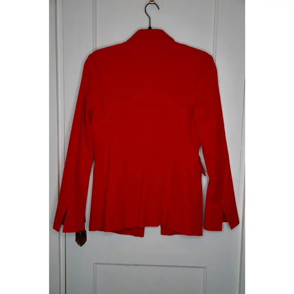 Derek Lam 10 Crosby Red Noah Single Breasted Jacket Sz 10